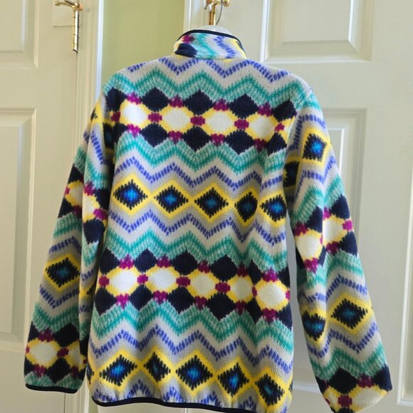 Patagonia Synchilla Snap-T Fleece Pullover Timber Twist Navy Blue Size Small - Picture 5 of 13